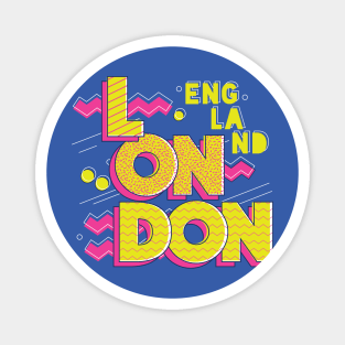 Retro 90s London, England Magnet